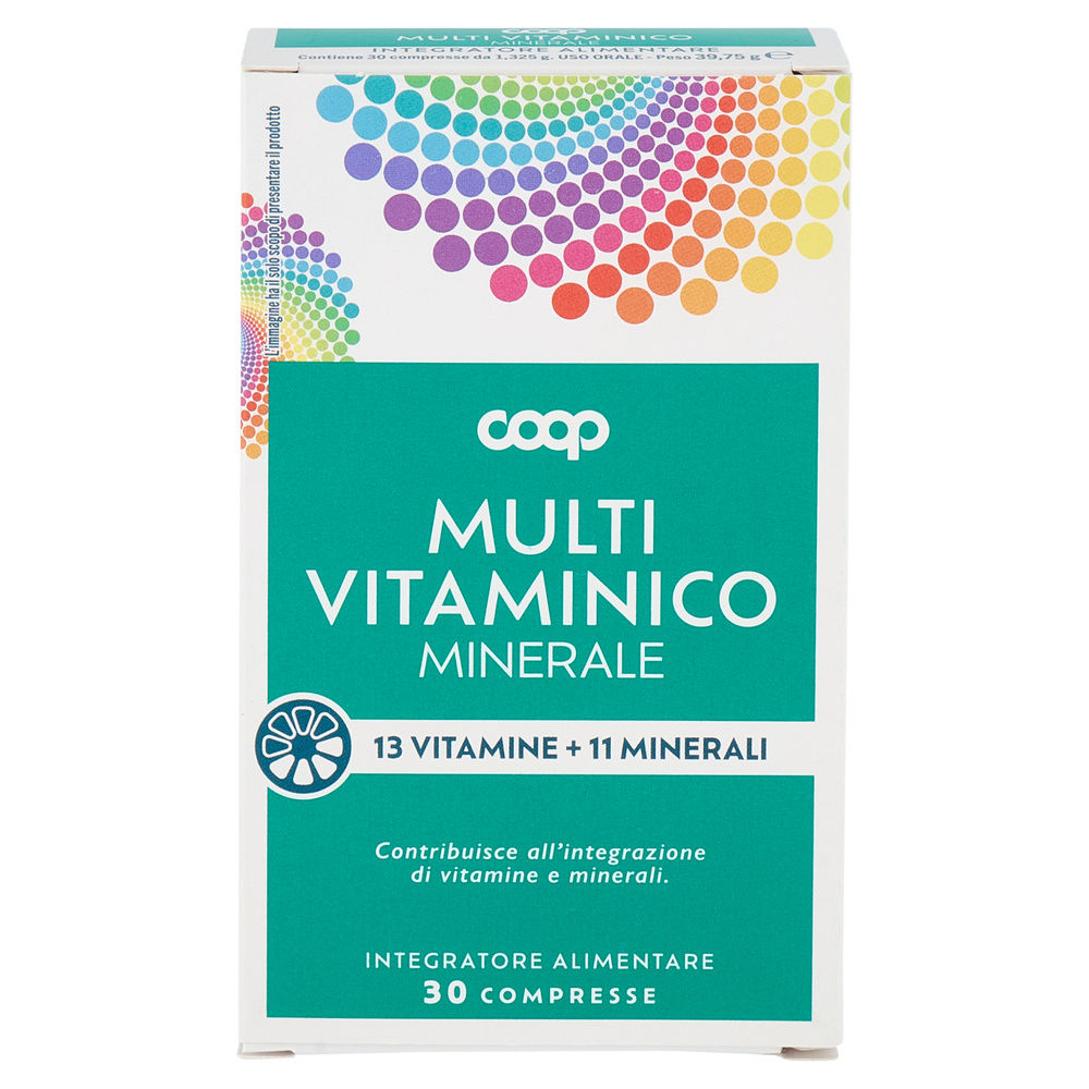 INTEGRATORE MULTIVITAMINICO MINERALE COOP SCATOLA  30 COMPRESSE G.39,75 - 3