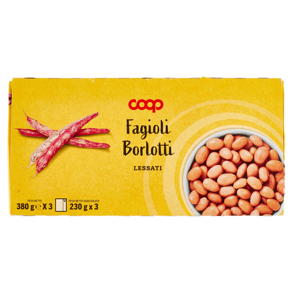 FAGIOLI BORLOTTI LESSATI COOP COMBISAFE G380X3 SGOCC.G.230X3 - 2