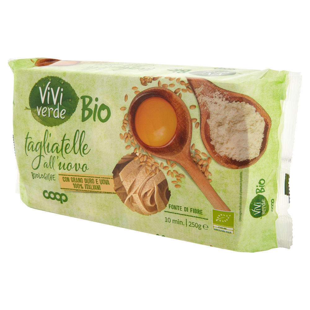 TAGLIATELLE ALL'UOVO BIOLOGICHE VIVIVERDE COOP VASSOIO G250 - 7