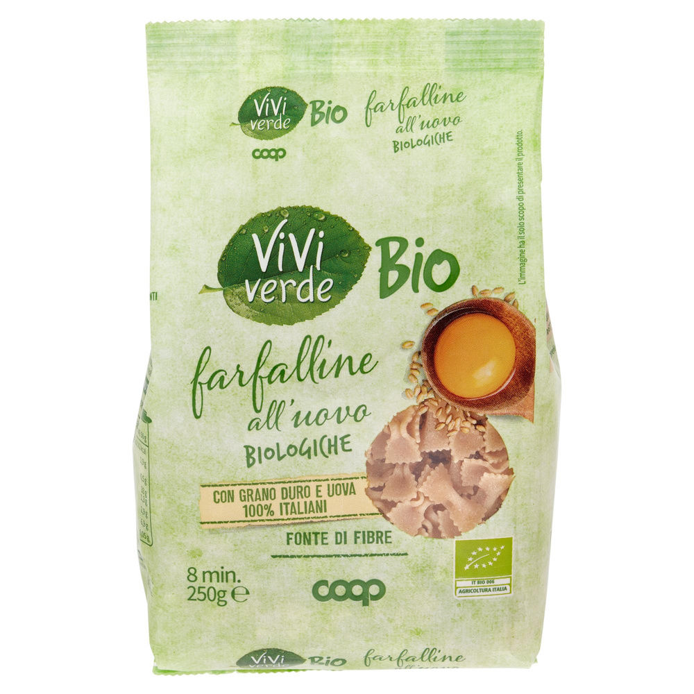 FARFALLINE ALL'UOVO BIOLOGICHE VIVIVERDE COOP SACCHETTO  G250 - 2