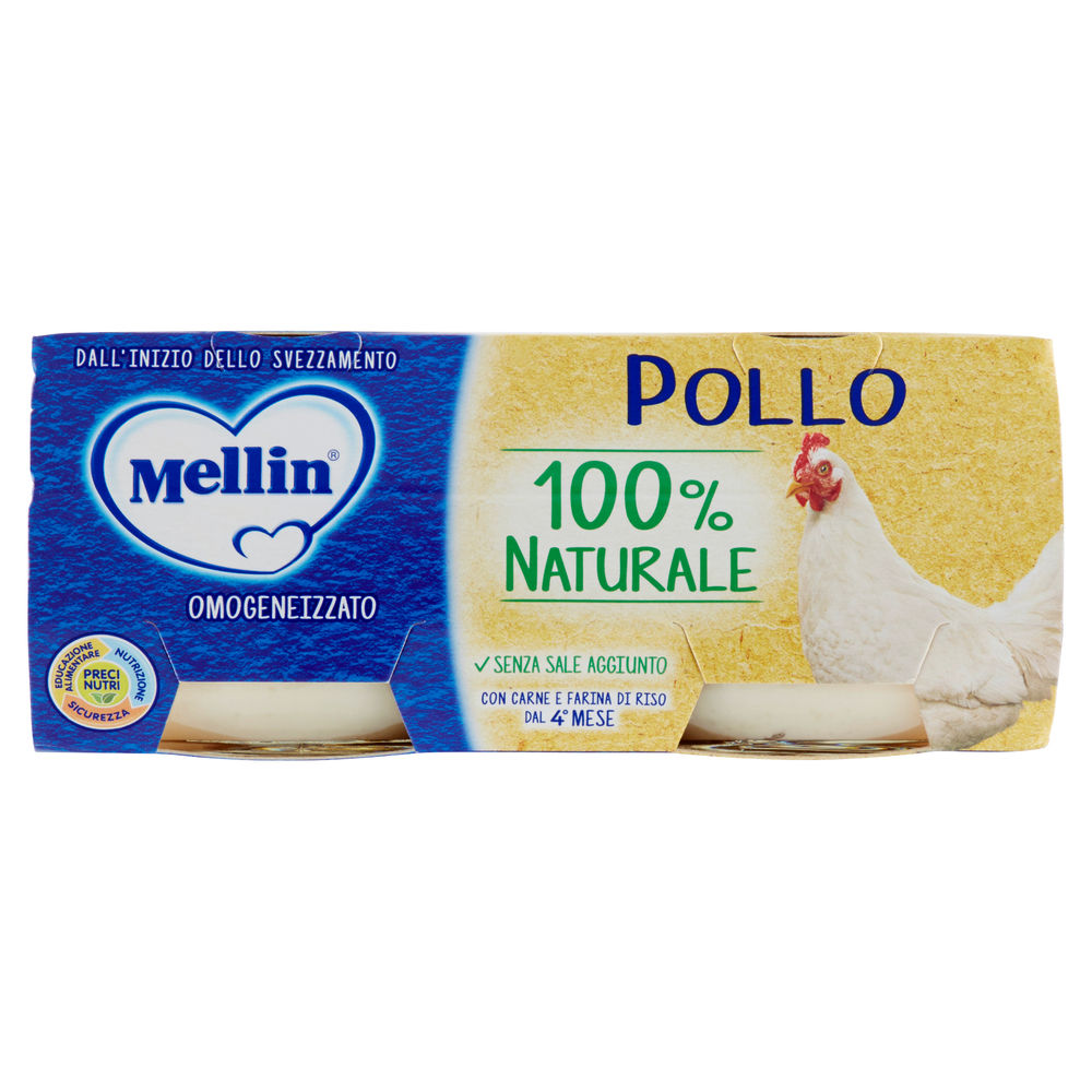 Omogeneizzato pollo mellin cluster pz.2xg 80