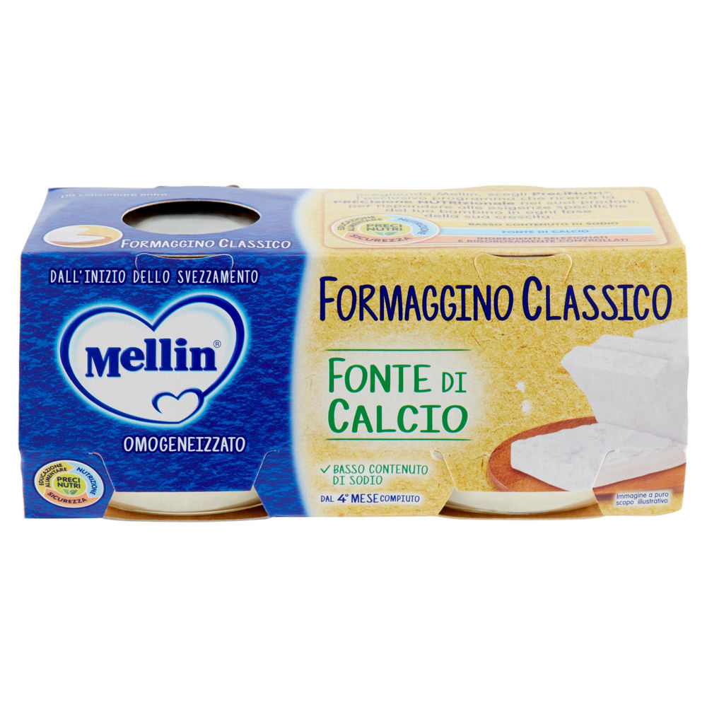 OMOGENEIZZATO BABY FORMAGGINO MELLIN CLUSTER PZ.2XG 80 - 5