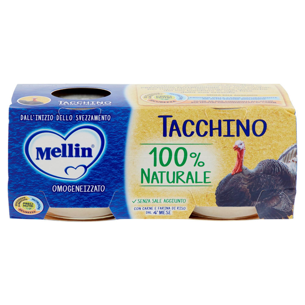 OMOGENEIZZATO TACCHINO MELLIN CLUSTER PZ.2XG 80 - 6