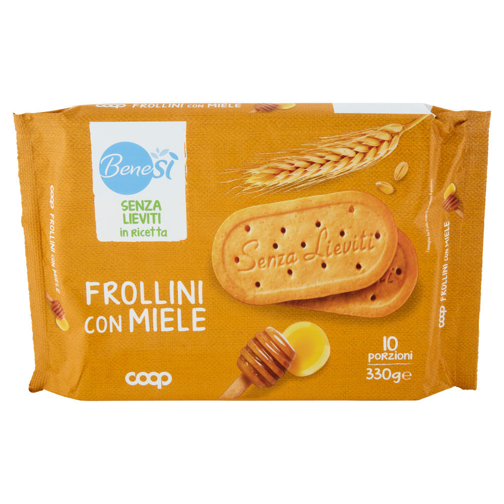 BISCOTTI FROLLINI SENZA LIEVITO  BENESÌ COOP FLOW PACK GR.330 - 3