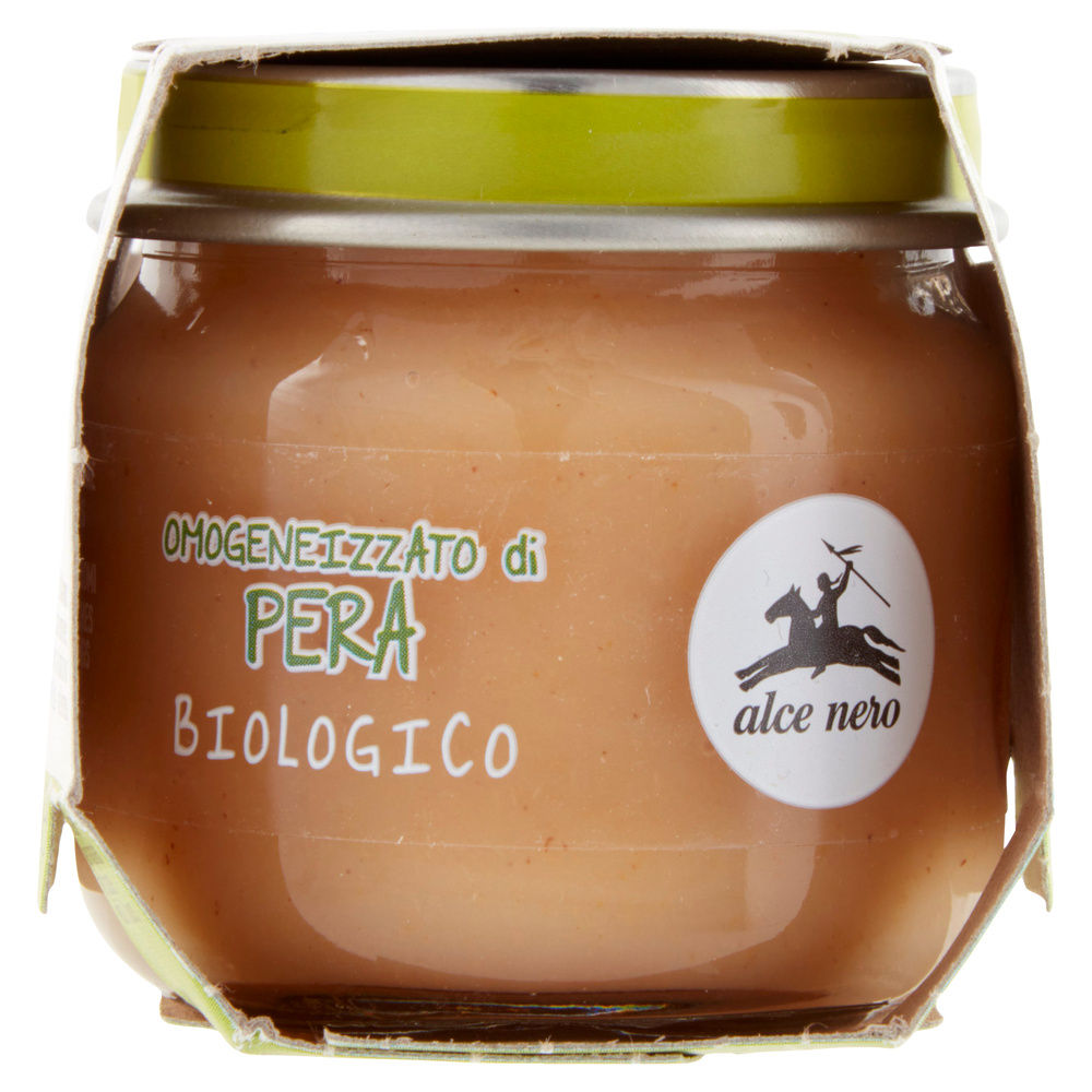 OMOGENEIZZATO DI PERA BABY FOOD BIO ALCE NERO VASO VETRO G 80X2 - 3