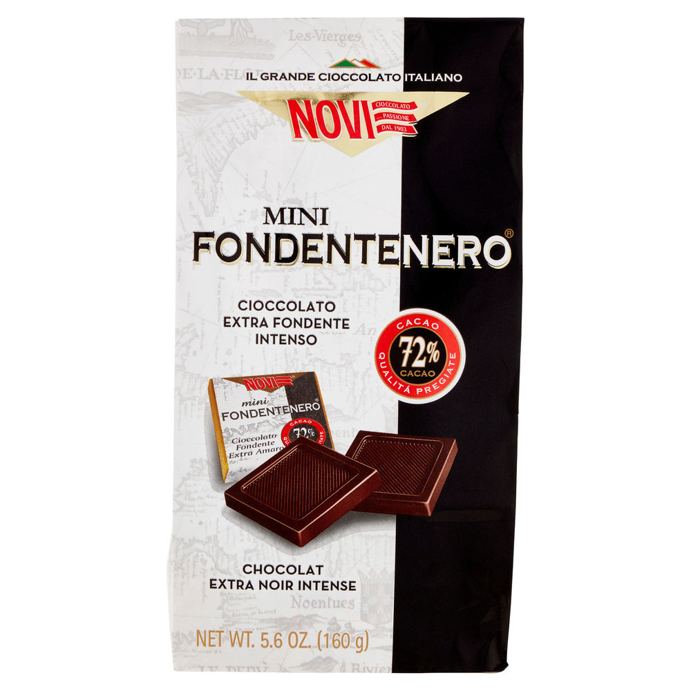 CIOCCOLATINI MINI FONDENTE NERO 72% NOVI BUSTA GR.160 - 4