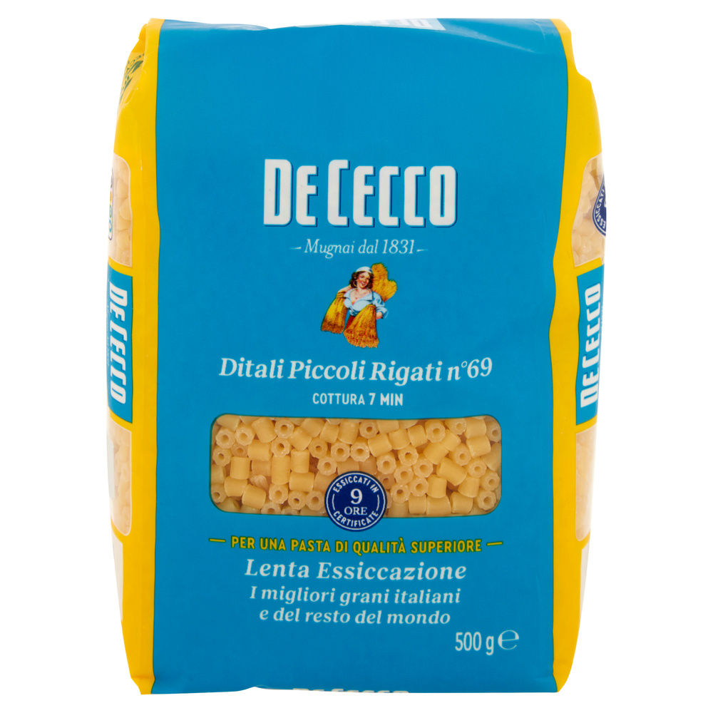 DITALI PICCOLI  RIGATI SEMOLA DE CECCO N69 SACC. G 500 - 2