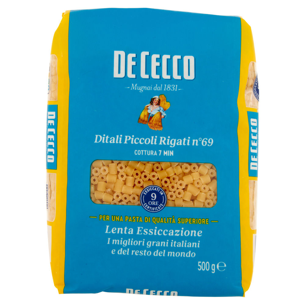 DITALI PICCOLI  RIGATI SEMOLA DE CECCO N69 SACC. G 500 - 3