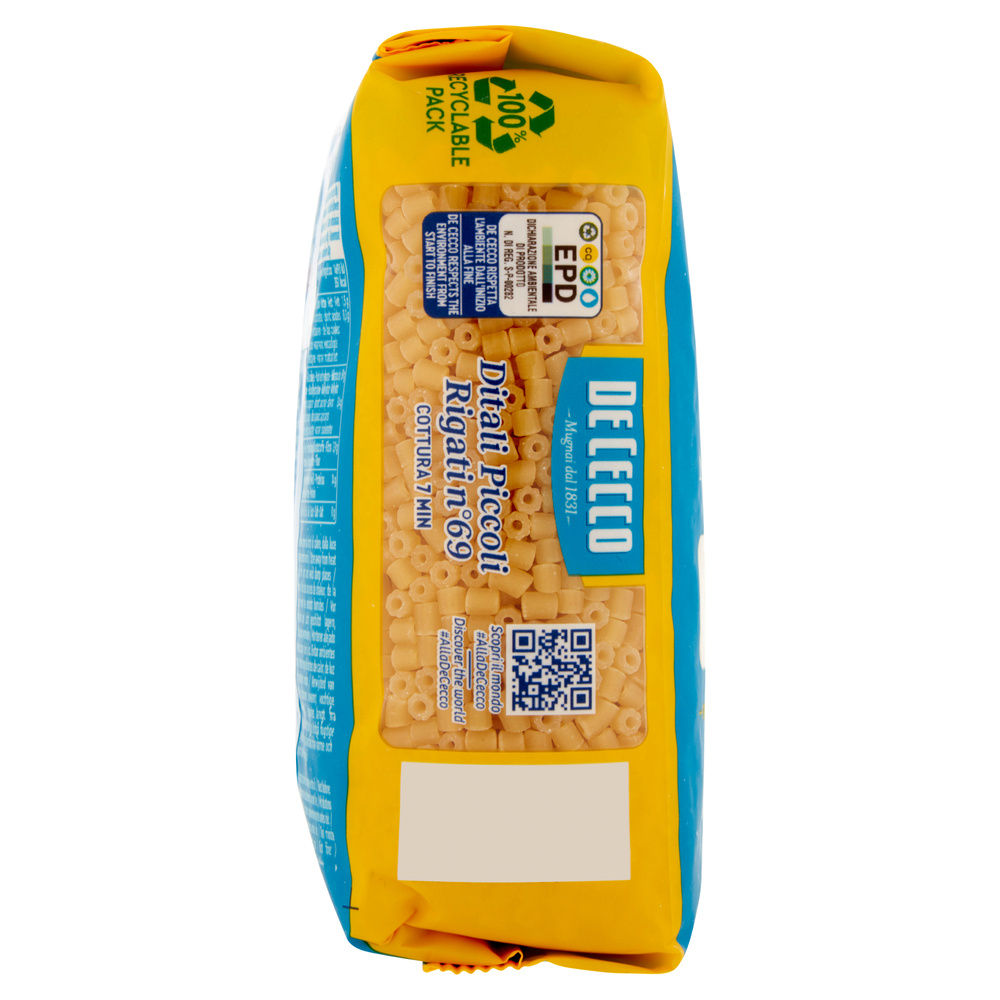 DITALI PICCOLI  RIGATI SEMOLA DE CECCO N69 SACC. G 500 - 7