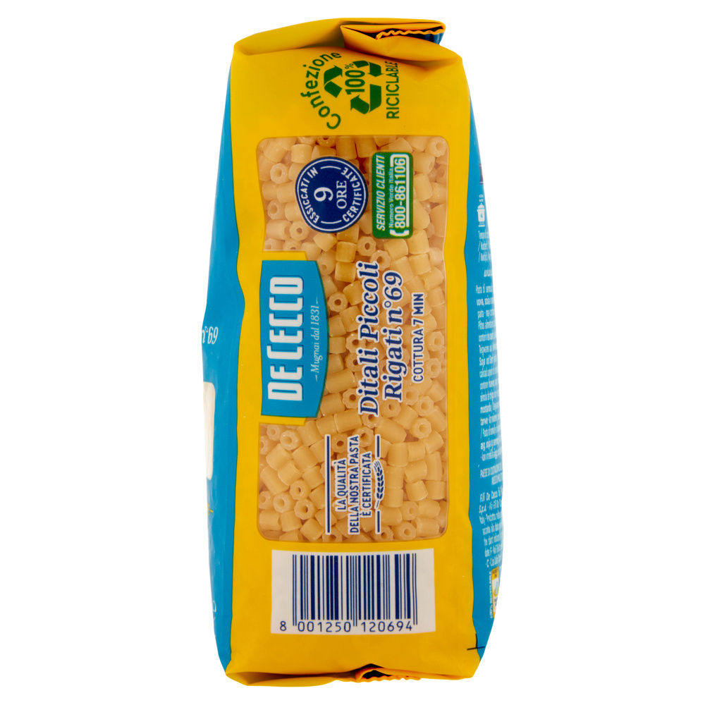 DITALI PICCOLI  RIGATI SEMOLA DE CECCO N69 SACC. G 500 - 4