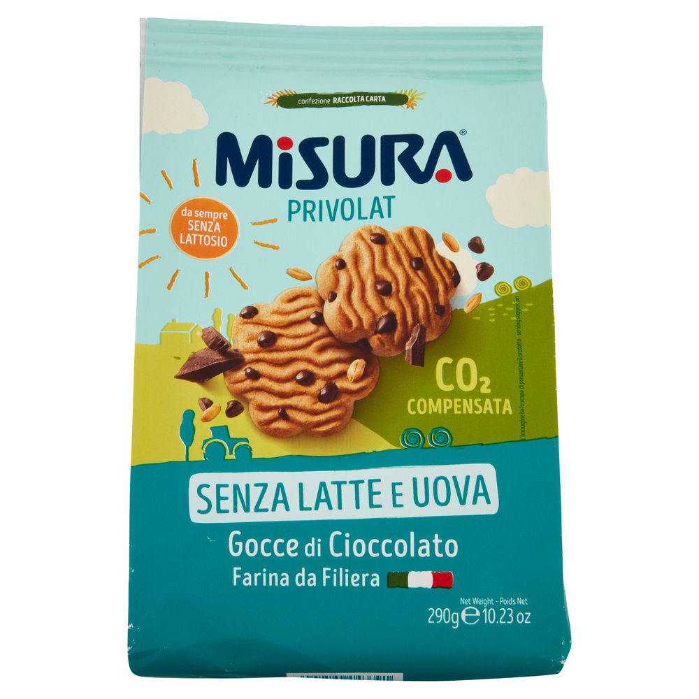 BISCOTTI GOCCE CIOCCOLATO MISURA PRIVOLAT NO PALMA SACCHETTO G 290 - 2