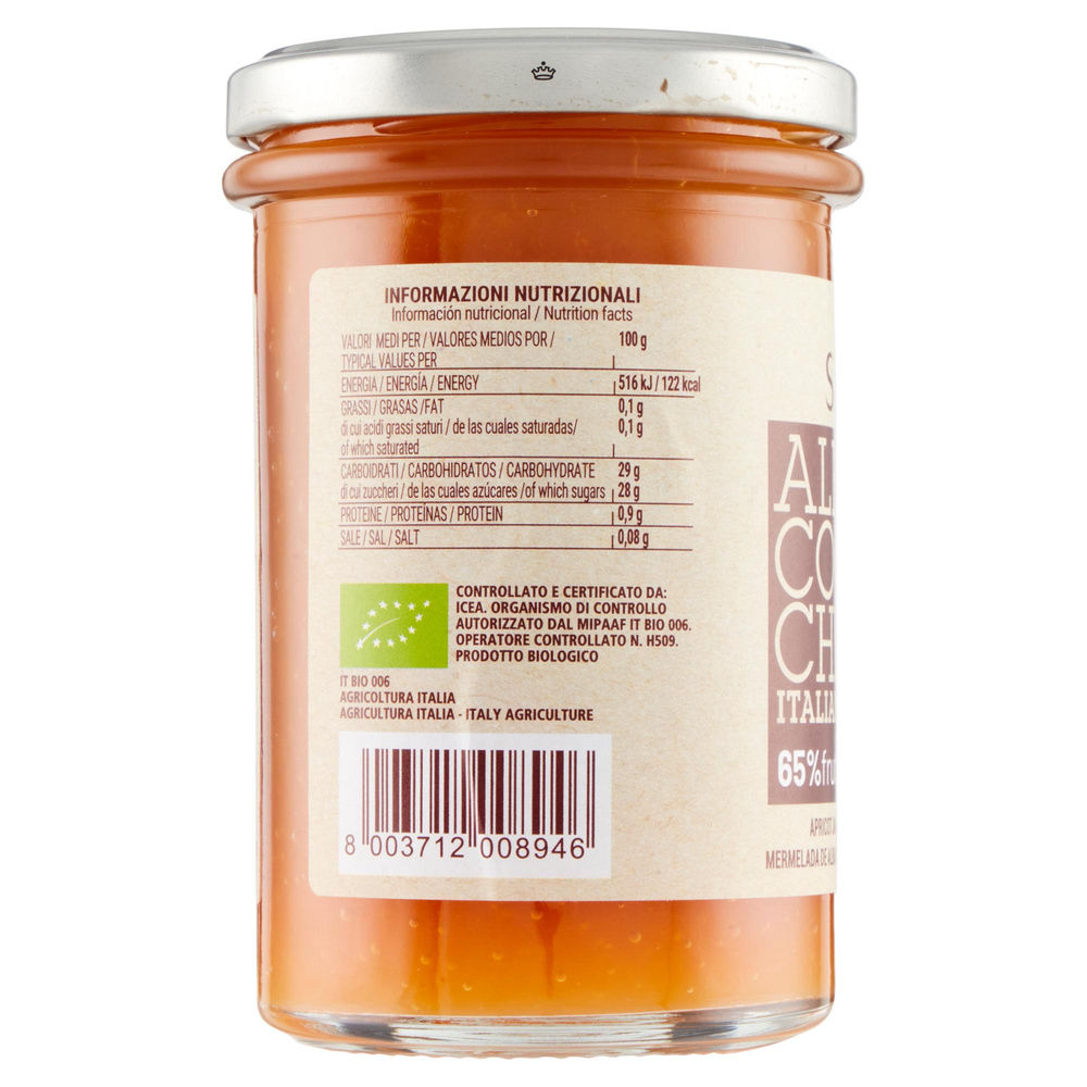 COMPOSTA DI ALBICOCCHE S/GLUTINE BIOLOGICA  SARCHIO G 320 - 3