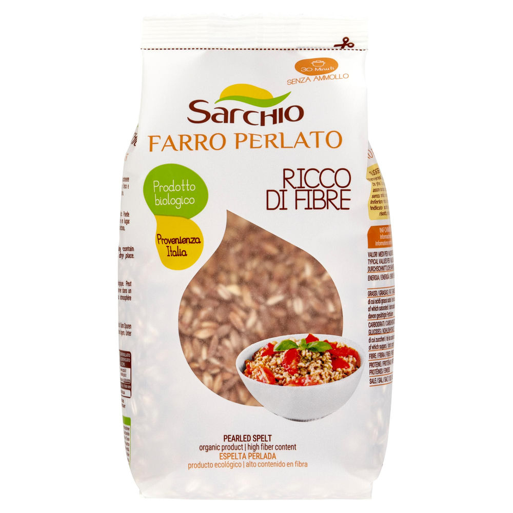 Farro perlato biologico sarchio g 400