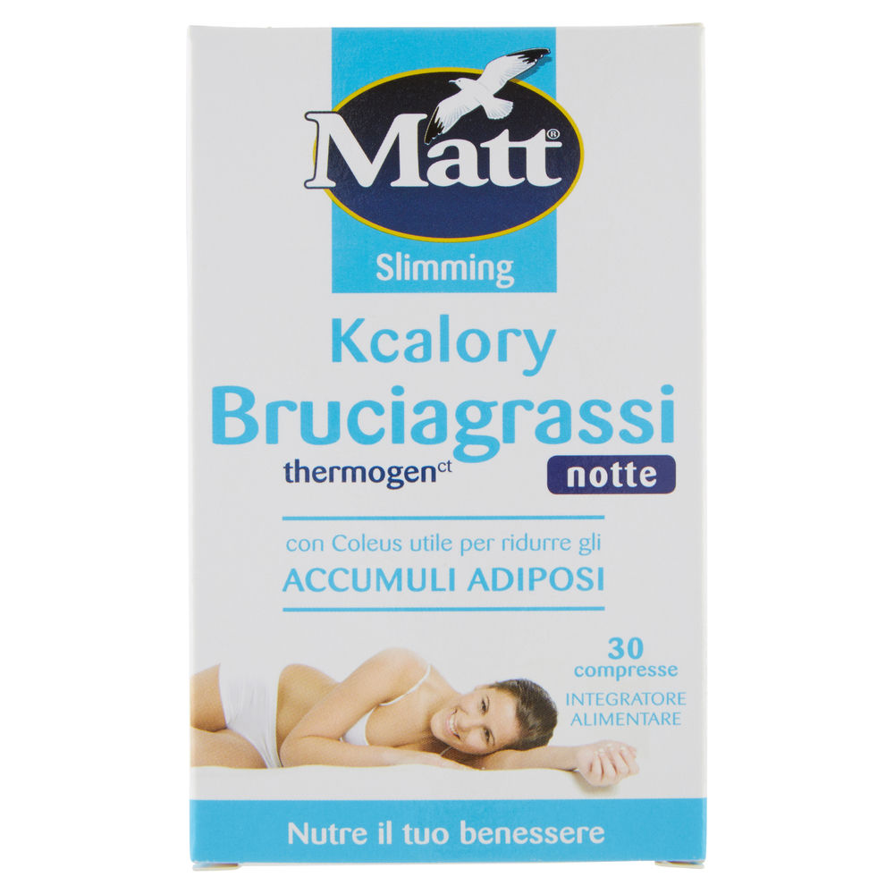 Integratore bruciagrassi thermogen notte matt & diet scatola g.10,5