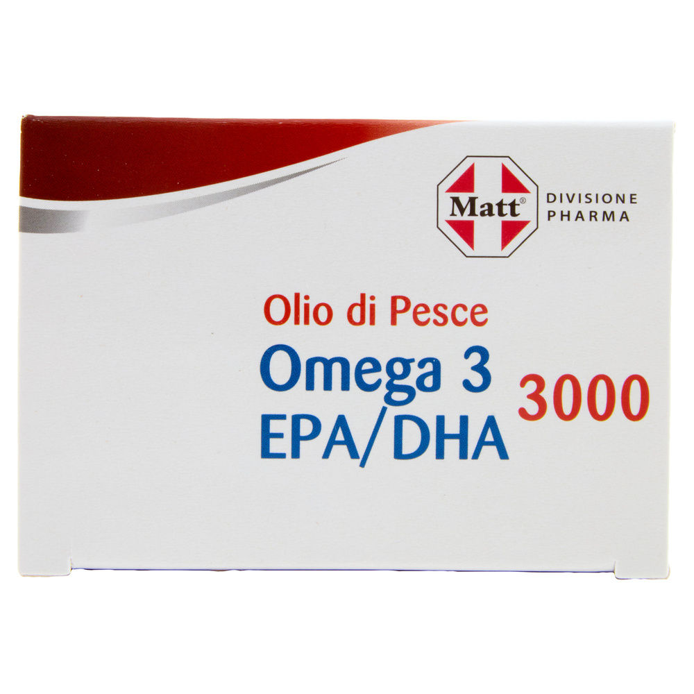 INTEGRATORE OMEGA 3 EPA/DHA 3000 MATT & DIET PHARMA SCATOLA G 76,5 - 7