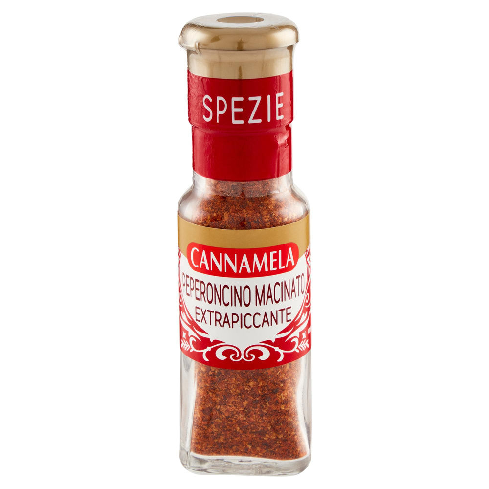 PEPERONCINO MACINATO EXTRA PICCANTE MAXI ORO VASO VETRO G 50 - 2