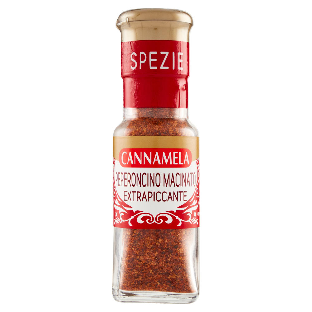 PEPERONCINO MACINATO EXTRA PICCANTE MAXI ORO VASO VETRO G 50 - 0