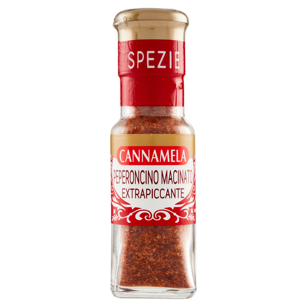 PEPERONCINO MACINATO EXTRA PICCANTE MAXI ORO VASO VETRO G 50 - 6