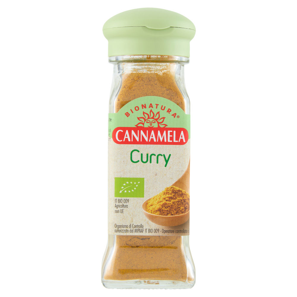 CURRY POWDER BIONATURA CANNAMELA VASO VETRO G 52 - 0
