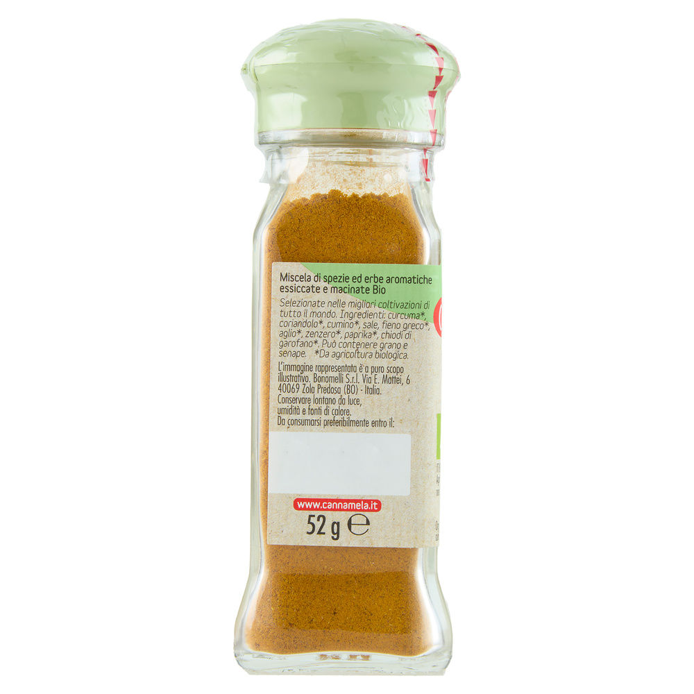 CURRY POWDER BIONATURA CANNAMELA VASO VETRO G 52 - 6
