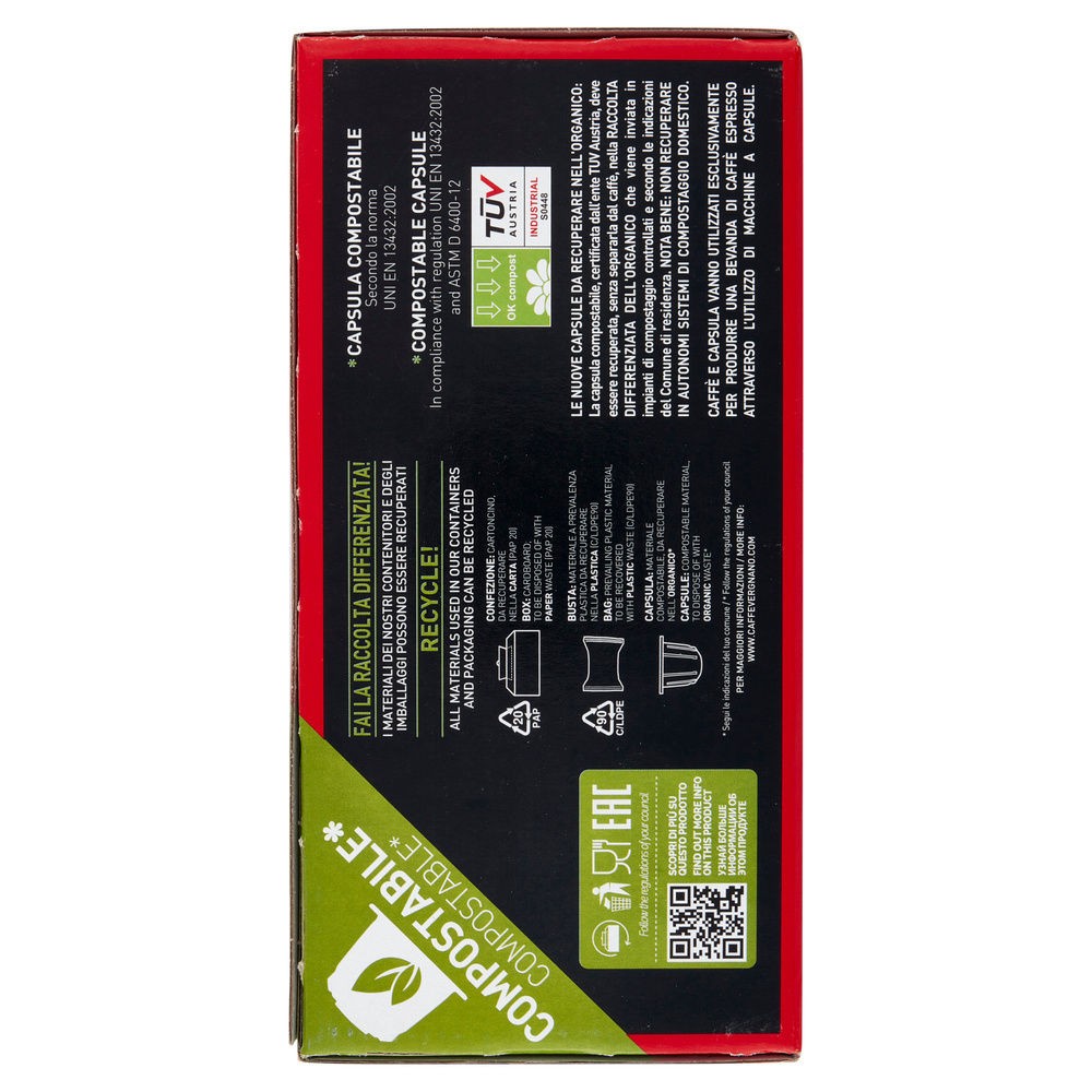 ÈSPRESSO CREMOSO COMPOSTABILE CAFFE' VERGNANO SCATOLA 50 CAPSULE XG 5 - 4