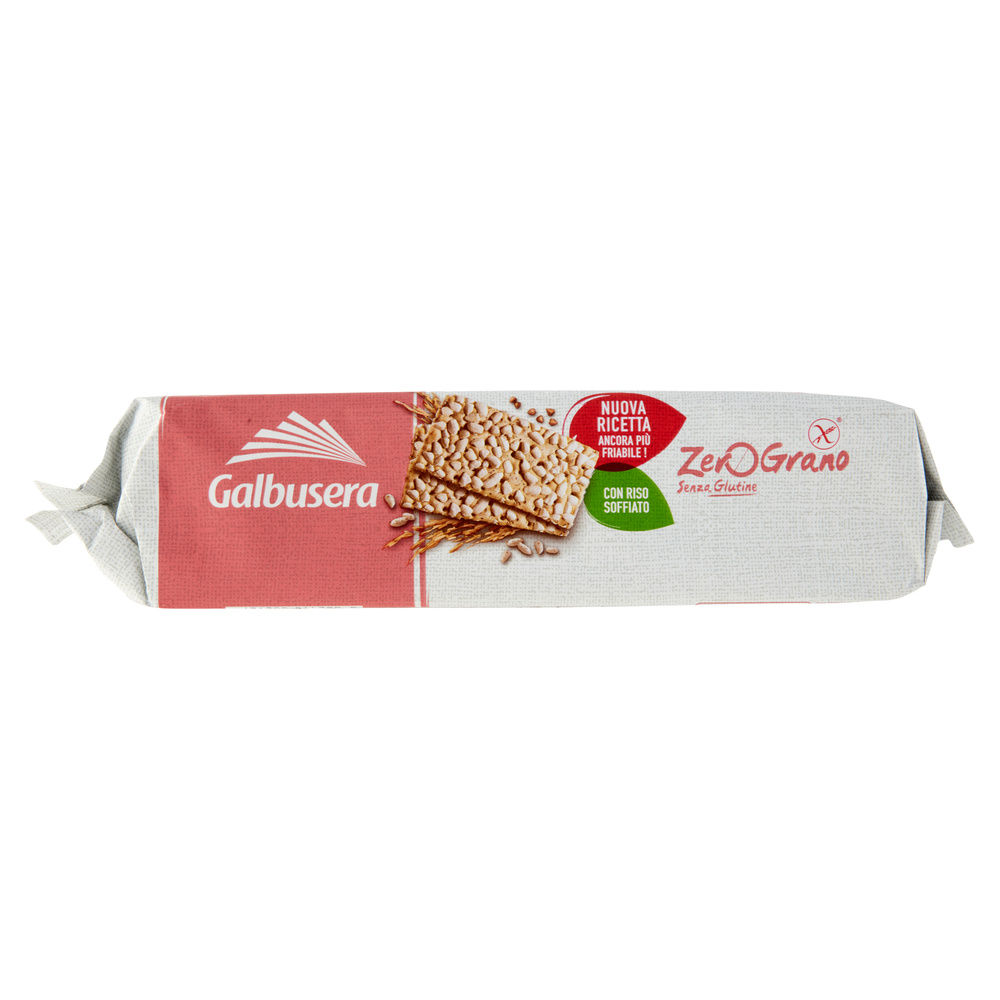 CRACKERS INTEGRALI SENZA GLUTINE ZEROGRANO GALBUSERA SCATOLA G 360 - 7