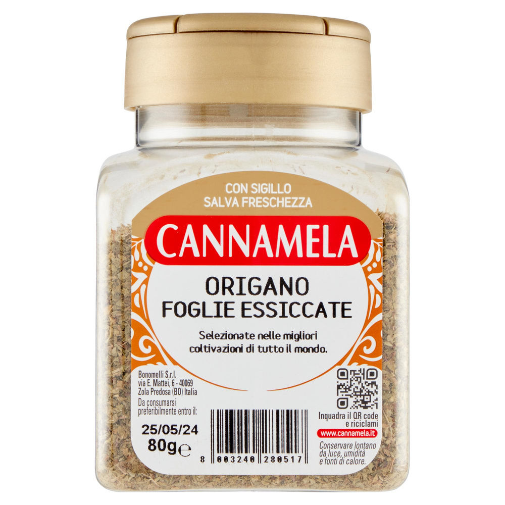 ORIGANO CANNAMELA IN FOGLIE VASO PLASTICA 80G - 3