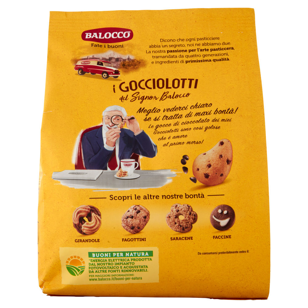 BISCOTTI GOCCIOLOTTI BALOCCO SACCHETTO G.700 NO PALMA - 1