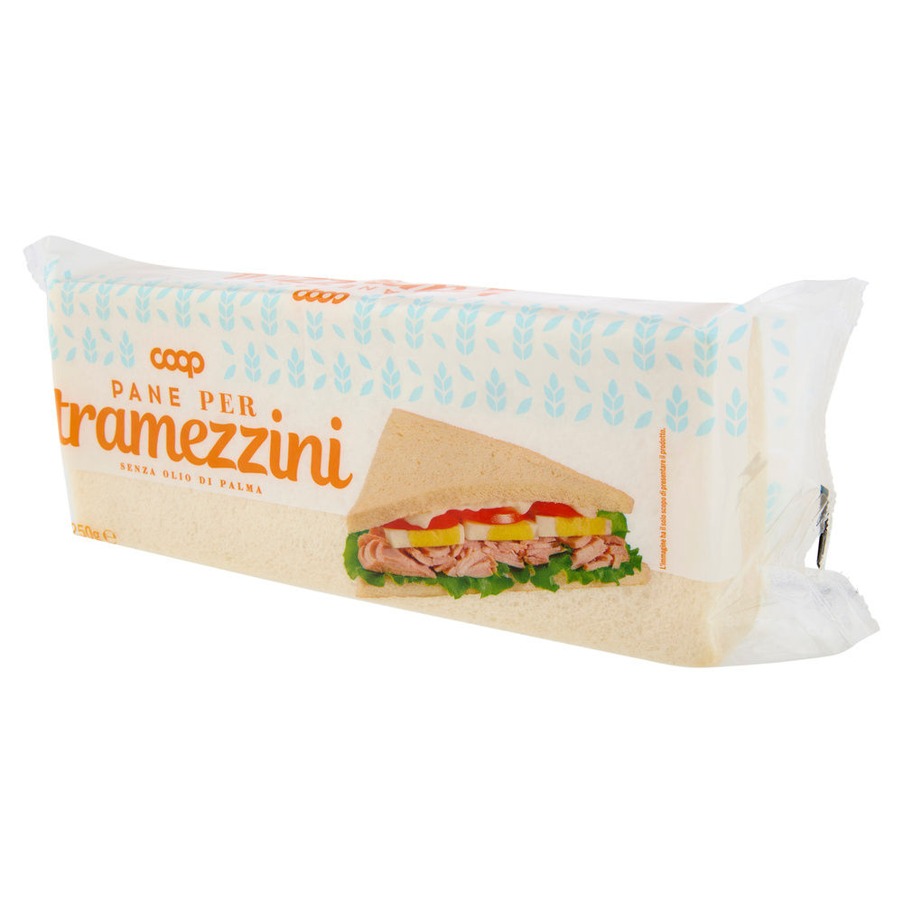 PANE PER TRAMEZZINI COOP SACCHETTO G 250 NO PALMA - 8