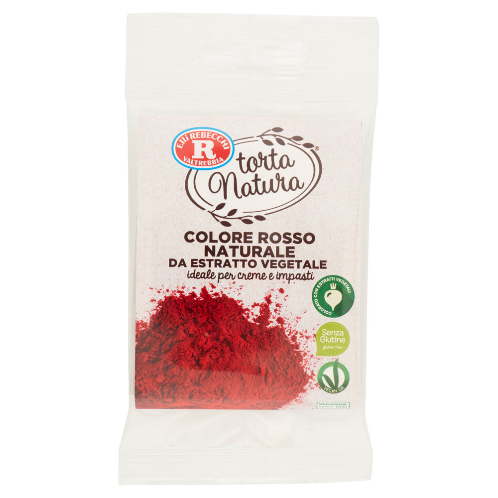 COLORANTE POL.NAT.ROSSO TORTA NATURA REBECCHI BUSTA G 8 - 0