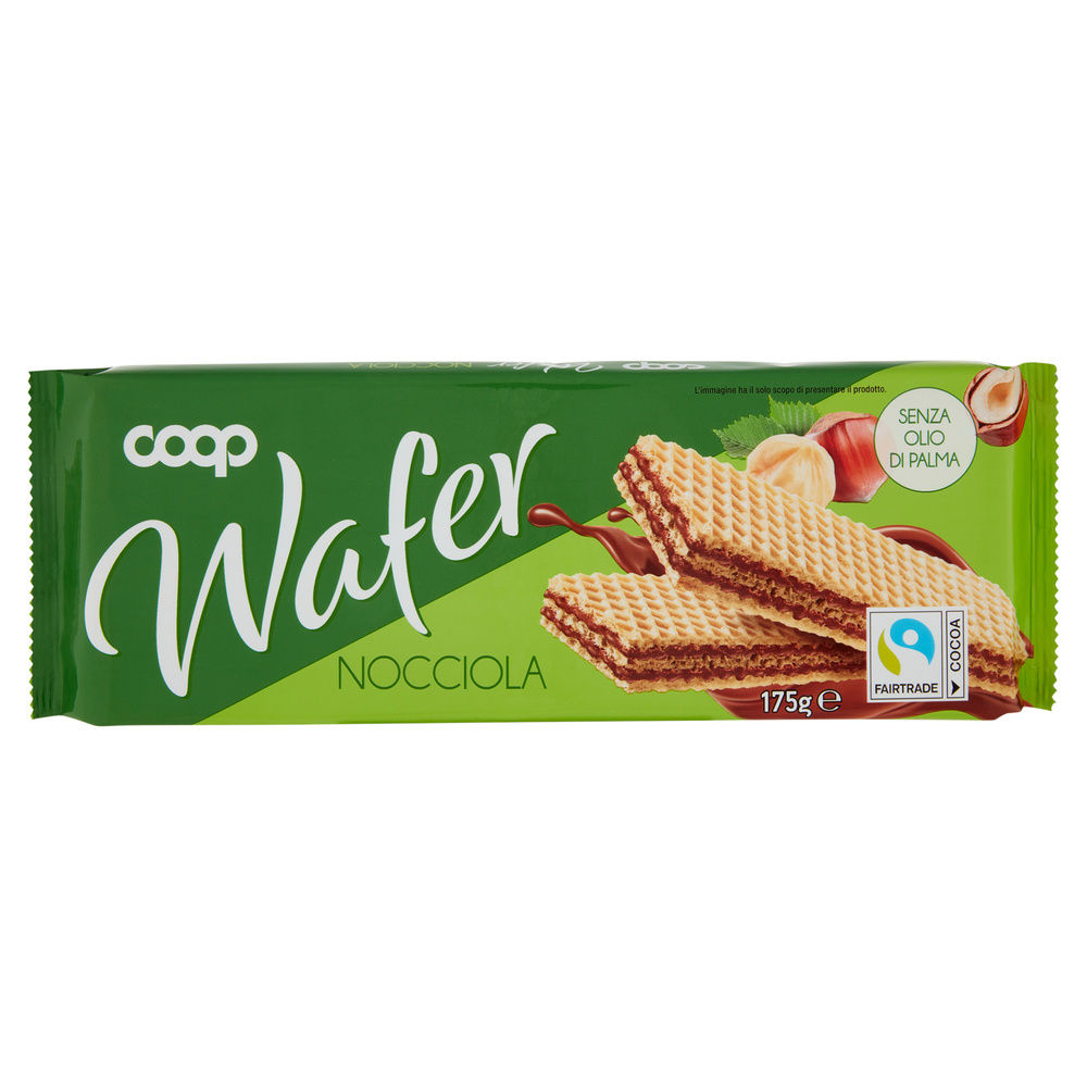 WAFER CON CREMA NOCCIOLA COOP INCARTO G 175 NO PALMA - 2