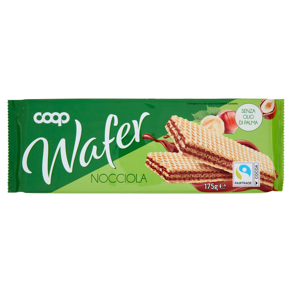 WAFER CON CREMA NOCCIOLA COOP INCARTO G 175 NO PALMA - 3