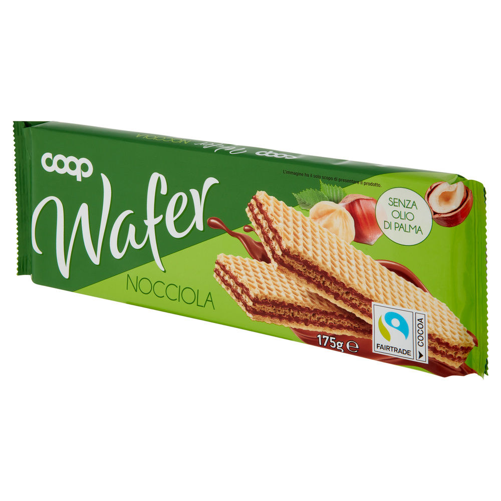 WAFER CON CREMA NOCCIOLA COOP INCARTO G 175 NO PALMA - 8