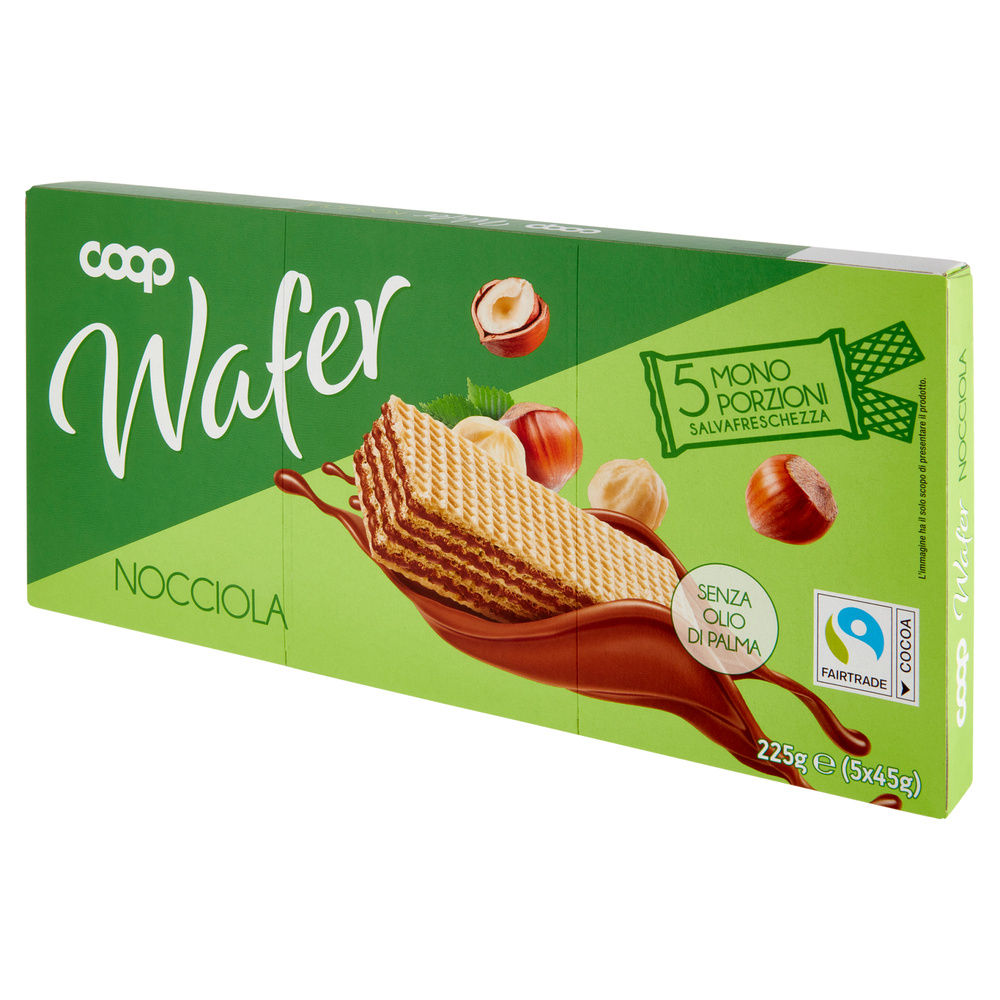 WAFER ALLA NOCCIOLA 5 MONOPORZIONI COOP G 225 NO PALMA - 6