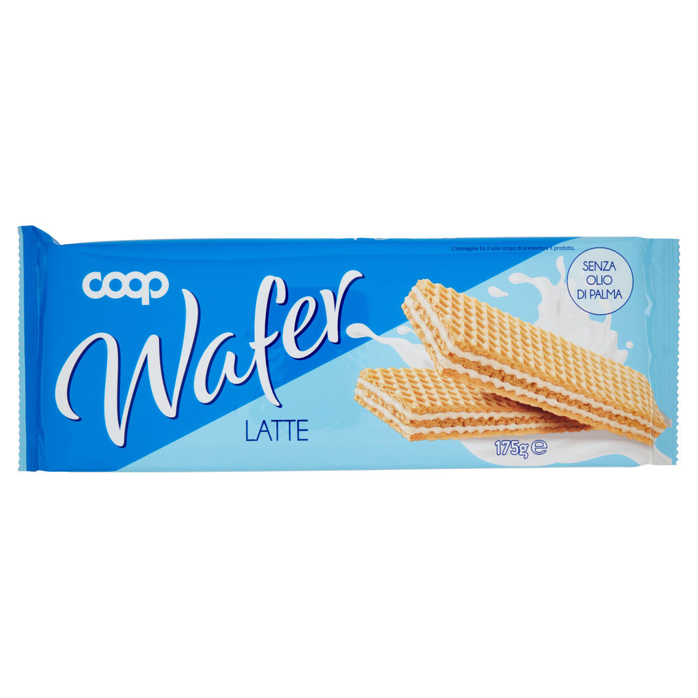 WAFER CON CREMA LATTE COOP INCARTO G 175 NO PALMA - 4