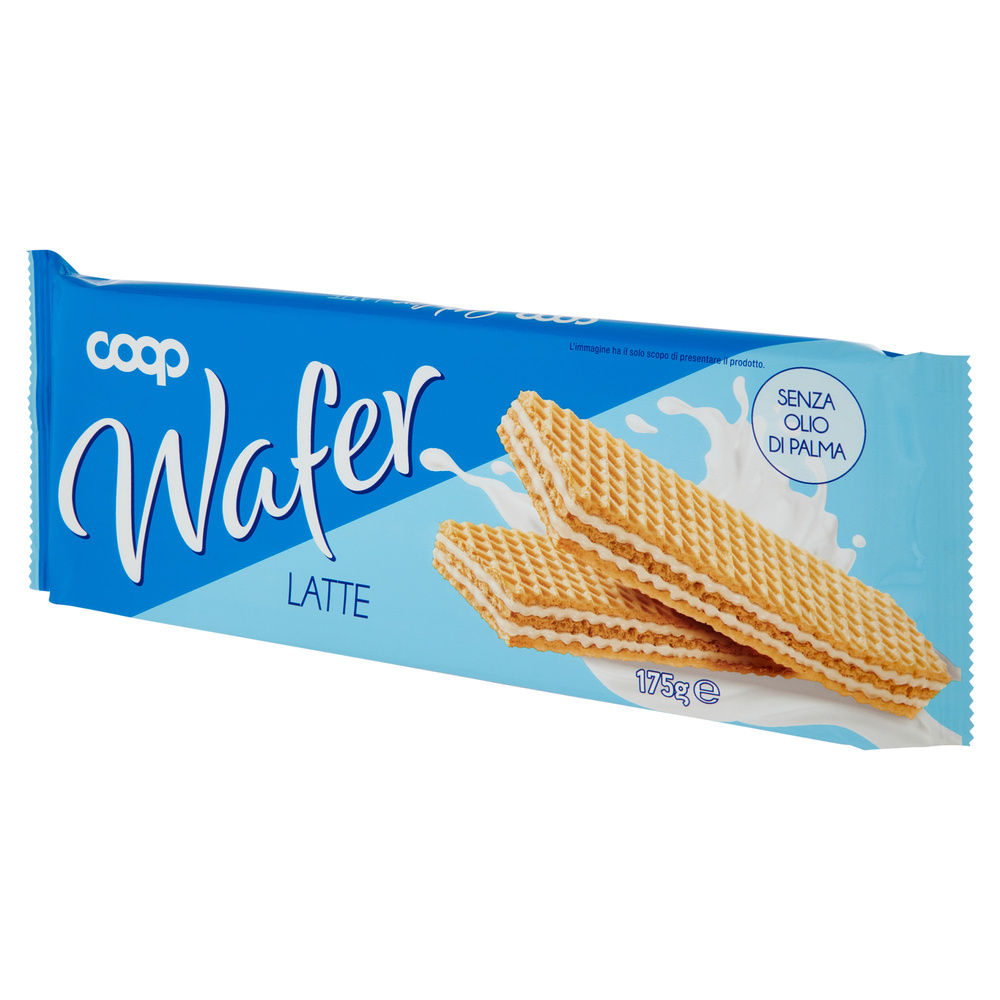 WAFER CON CREMA LATTE COOP INCARTO G 175 NO PALMA - 8