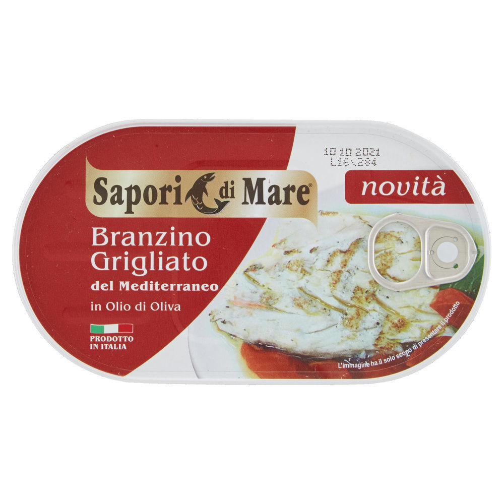 FILETTO DI BRANZINO GRIGLIATO IN OLIO OLIVA SAPORI DI MARE LATINA G 145 - 6