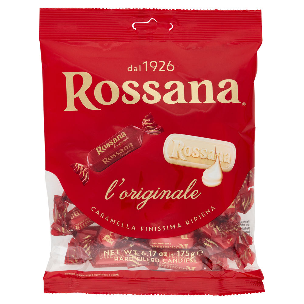 Caramelle rossana dal 1926 perugia busta g 175