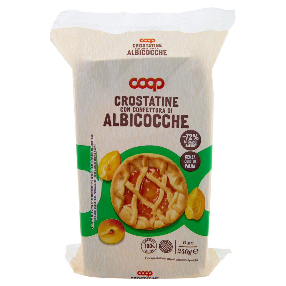 CROSTATINE ALBICOCCA COOP NO PALMA INCARTO PZ.6 X G 40 - 7