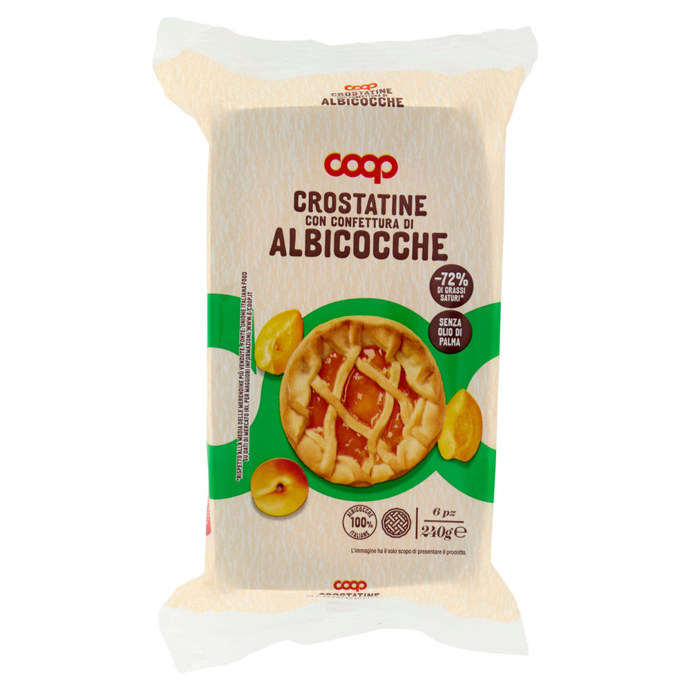 CROSTATINE ALBICOCCA COOP NO PALMA INCARTO PZ.6 X G 40 - 5