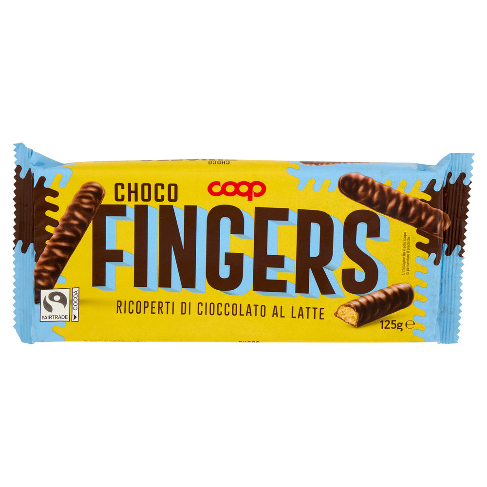 CHOCO FINGERS RICOPERTI DI CIOCCOLATO AL LATTE COOP G 125 NO PALMA - 4