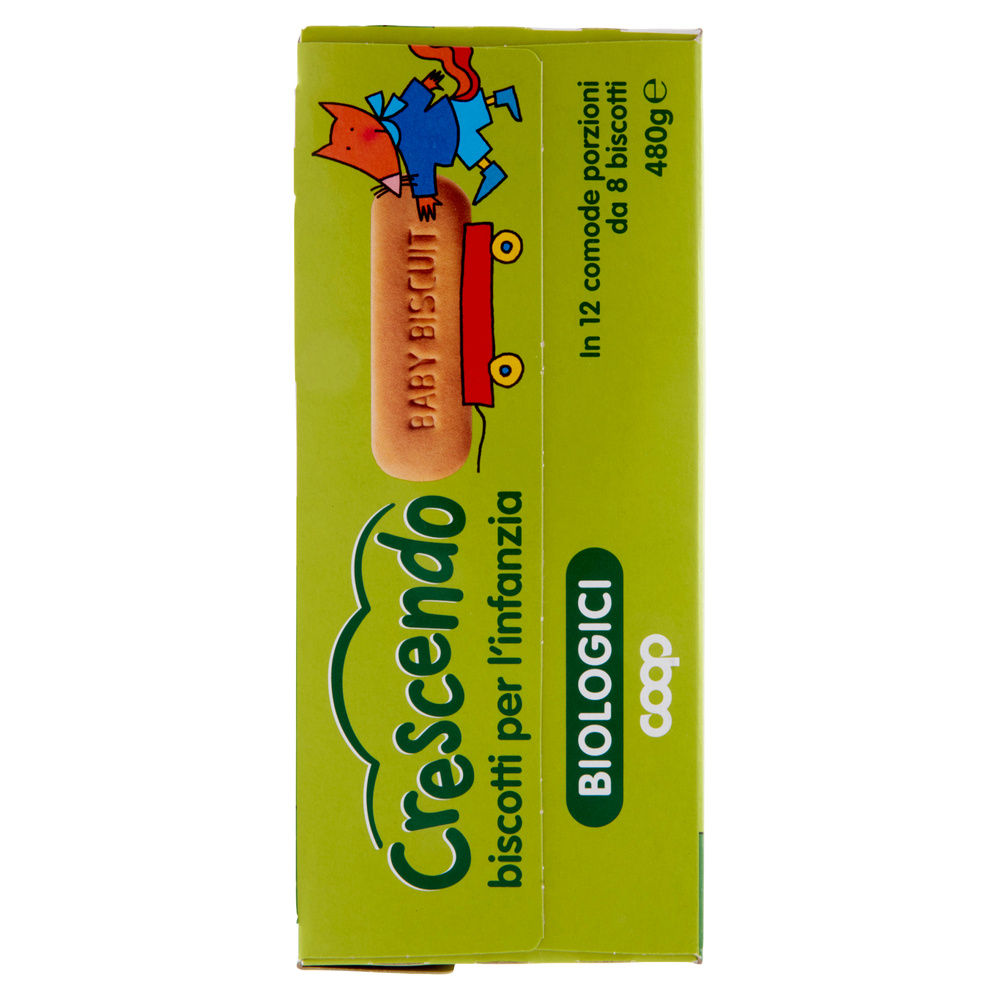 BISCOTTI INFANZIA MONOPORZIONE BIO COOP CRESCENDO  SCATOLA GR 480 - 4