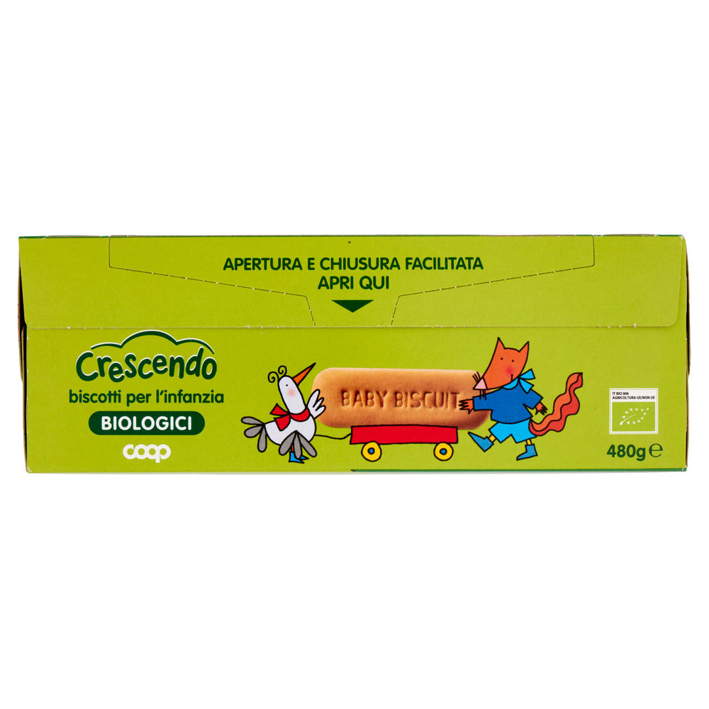 BISCOTTI INFANZIA MONOPORZIONE BIO COOP CRESCENDO  SCATOLA GR 480 - 5