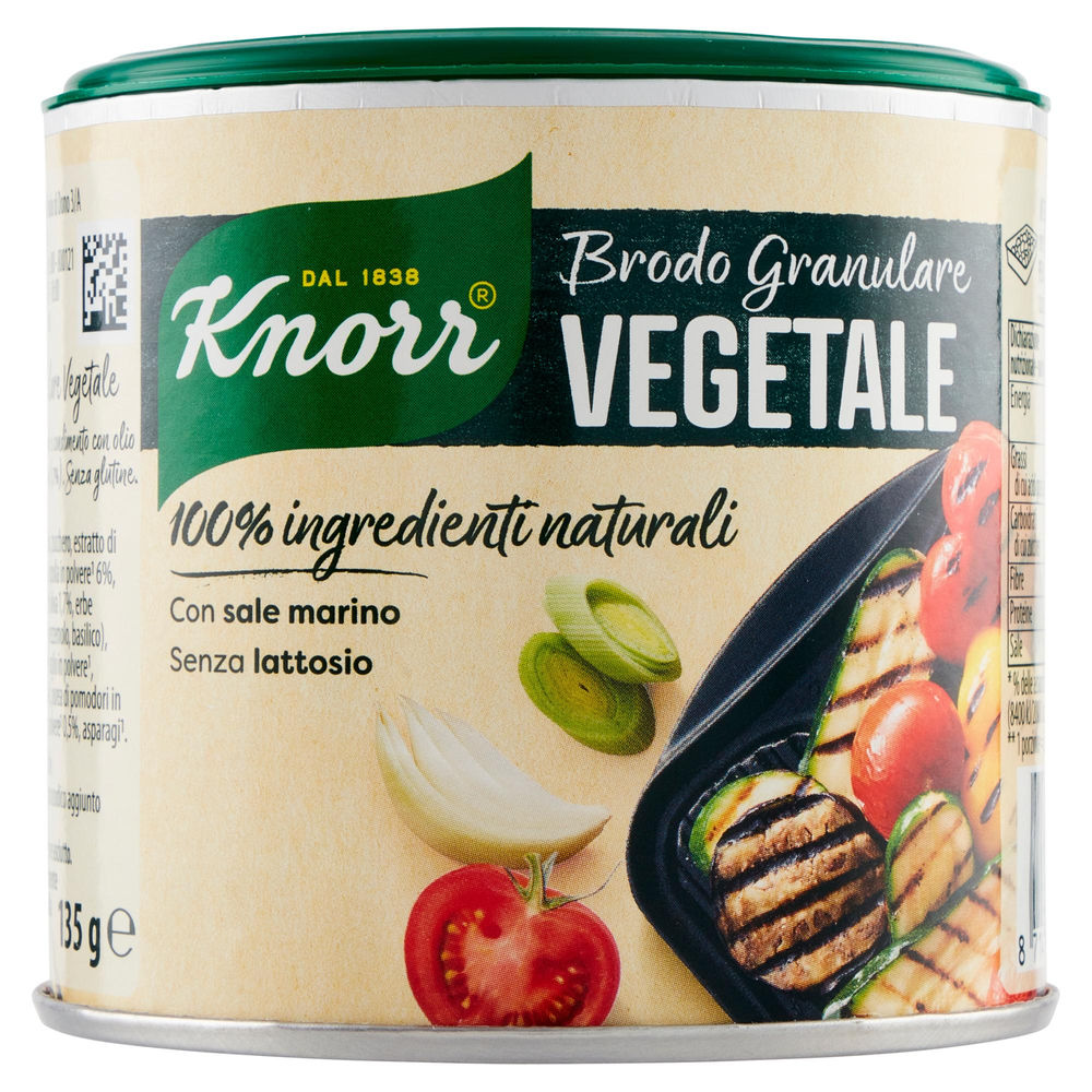 BRODO GRANULARE VERDURE 100% INGREDIENTI NATURALI KNORR G 135 - 1