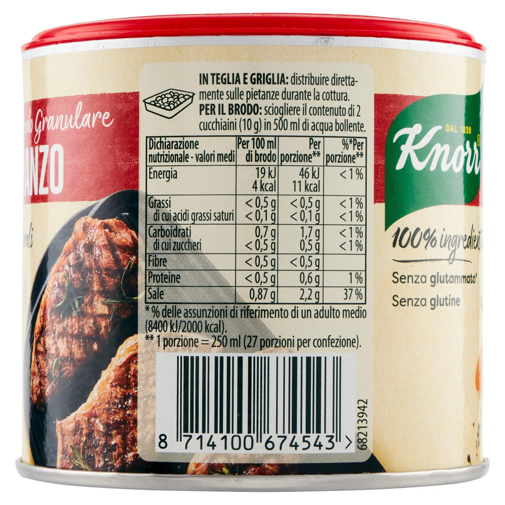 BRODO GRANULARE CLASSICO 100% INGREDIENTI NATURALI KNORR G 135 - 5