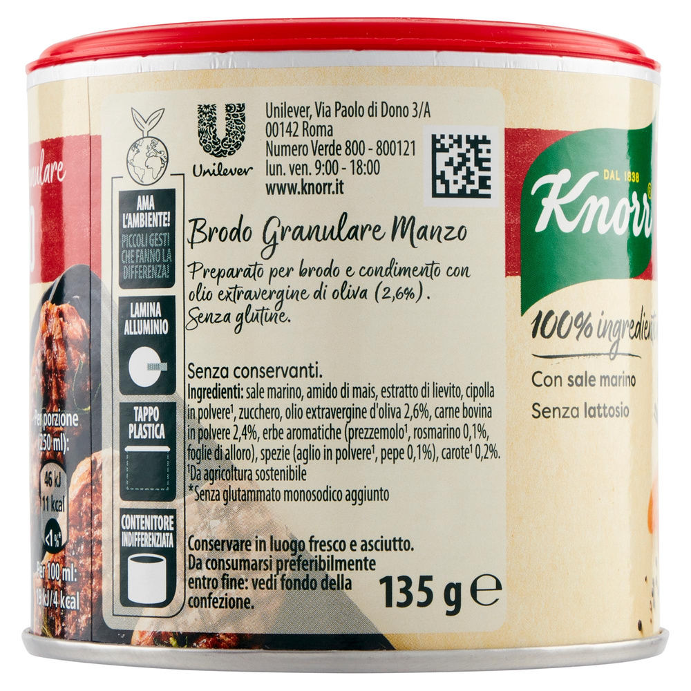 BRODO GRANULARE CLASSICO 100% INGREDIENTI NATURALI KNORR G 135 - 4