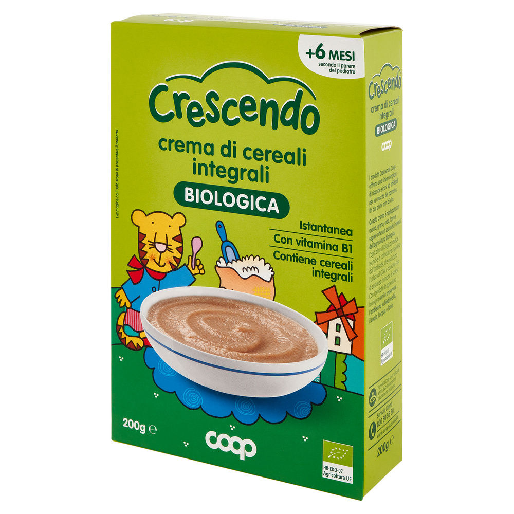 CREMA DI CEREALI MISTI INTEGRALI BIO COOP CRESCENDO SCATOLA G 200 - 8