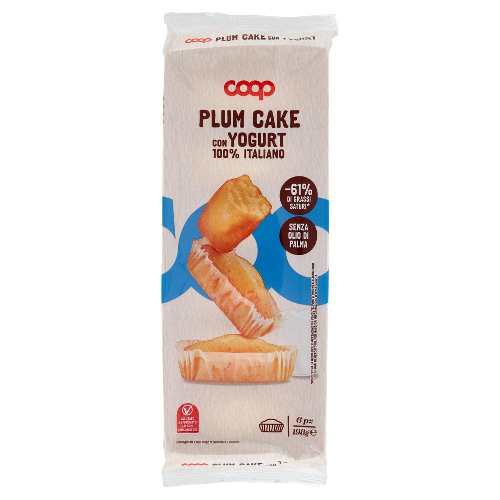 MERENDINE PLUM CAKE CON YOGURT COOP VASCHETTA PZ.6XG 33  NO PALMA - 3