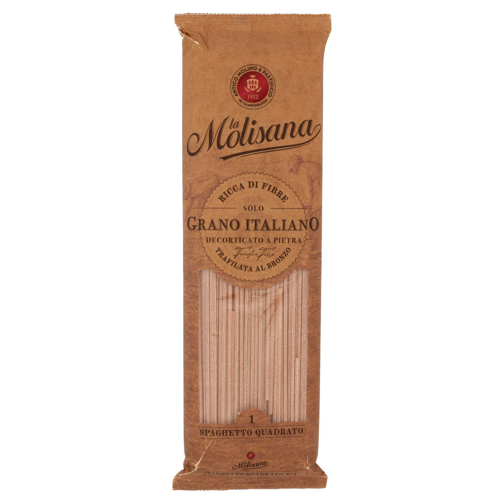 PASTA DI SEMOLA SPAGHETTO QUADRATO INTEGRALE N.1 BRONZO LA MOLISANA G 500 - 3