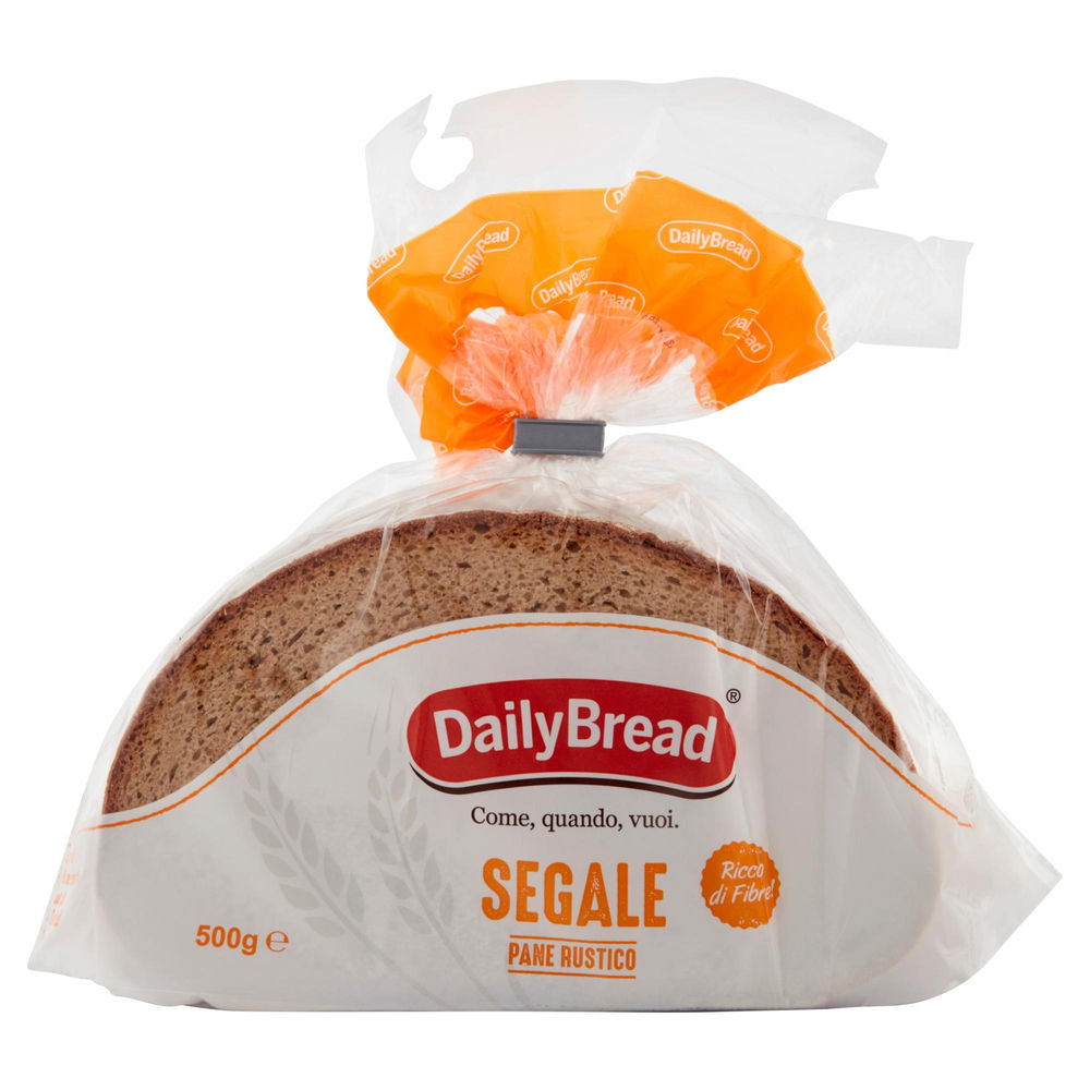 PANE DI SEGALE A FETTE  DAILY BREAD SACCHETTO G 500 - 0